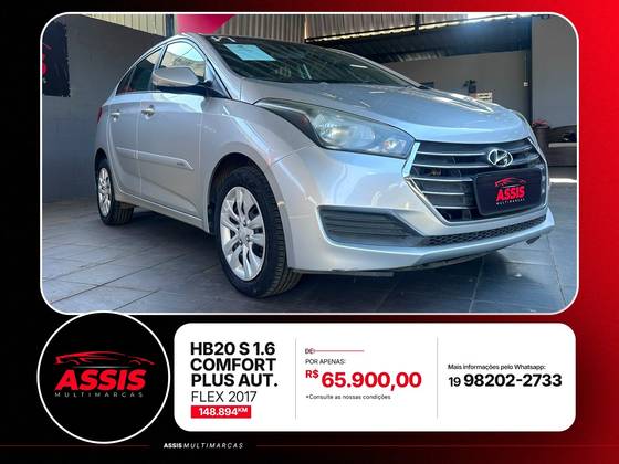 HYUNDAI HB20S 1.6 COMFORT PLUS 16V FLEX 4P AUTOMÁTICO HYUNDAI HB20S 1.6 COMFORT PLUS 16V FLEX 4P AUTOMÁTICO